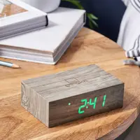 Смарт-будильник "FLIP", дерево ясень