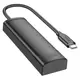 Переходник HOCO Easy safety 4-in-1 Adapter HB41 |Type-C to USB3.0+USB2.0x3||L=0.2M|