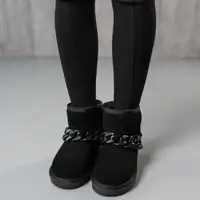 Уггі жіночі Fashion Sparkle 3832 37 розмір 24 см Чорний