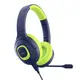 Детские проводные наушники Picun Q5 Blue Green
