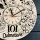 Настенные часы из дерева в детскую «101 далматинец»