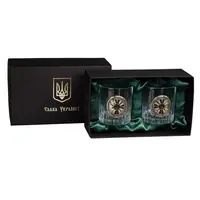 Набор бокалов для виски \"Разведка ВСУ\" Boss Crystal, 2 бокала
