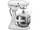 Кухонна машина KitchenAid Heavy Duty 5KPM5EWH 315 Вт біла