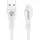 Кабель, шнур Lenyes LC901 USB-Lightning Iphone провод 2,4A Белый