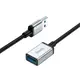 Кабель HOCO USB male to USB female USB3.0 excellent speed extension cable US10 |0.5m, 5Gbps, OTG|