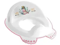 Накладка дитяча антиковзка на сидіння унітазу WILD&FREE UNICORN white pink