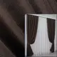 Комплект (2шт.2х2.7м) готовых штор, лен-блэкаут, коллекция "Лен-Мешковина", Цвет венге. Код 291ш 32-003