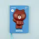 Блокнот-сквиш YES А5 Line Friends Brown 151802 128 листов