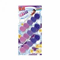 Подвесной блок для унитаза Dr. Devil WC BiColor Цветочный закат солнца 8595025823043 35 г 3 шт