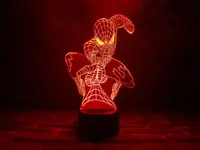 3D нічник "Людина-павук" (ВВАЛИЧЕННЕ ЗОБРАЖЕННЯ) + пульт ДК + мережевий адаптер + батарейки (3ААА)  3DTOYSLAMP