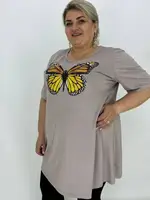 Ошатна якісна футболка "Happy" (Хеппі) з віскози люкс якості Розміри  70-72