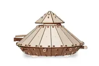 Конструктор механический 3D деревянный 25,3*23,9*15,6см пазл 363эл DA VINCI TANK Танк Да Винчи EWA