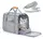 Сумка переноска для кошек и собак 45х31х34 CosmoPet CP-50 Grey
