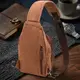 Практичная мужская сумка через плечо Vintage 20389 Коричневый