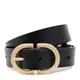 Женский кожаный ремень Borsa Leather CV1ZK105-goldblack