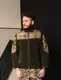 Кофта флисовая мужская военная тактическая с липучками под шевроны Мультикам Турция 7124 XXL хаки