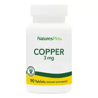 Витамины и минералы Natures Plus Copper 3 mg, 90 таблеток