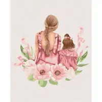Картина по номерам "Мамина доченька" Brushme BS52545 40х50 см