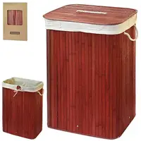 Корзина для белья Stenson Red Wood R-29385 40х30х60 см складная