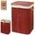 Корзина для белья Stenson Red Wood R-29385 40х30х60 см складная