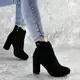 Ботильоны женские Fashion Tatum 2415 39 размер 25 см Черный