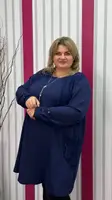 Ошатна туніка "Нінель" силует трапеція 66-68 70-72 74-76