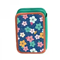 Пенал твердый Smart Flowers melody 532843 зеленый