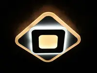 Сучасний квадратний світильник стельовий LED для кімнати кухні ванної 25123 Білий 4х25х25 см.