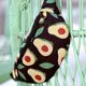 Сумка-бананка Bumbag унисекс на пояс и через плечо Авокадо 27x16 см