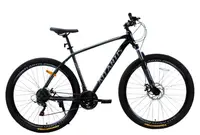 Велосипед Спортивный 29 дюймов Corso Atlantis LS-936 оборудование Shimano алюминиевая рама 22 дюйма 21 скорость. Black and Grey (194039)
