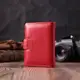 Вместительная визитница из натуральной кожи ST Leather 22470 Красный