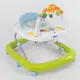 Ходунки JOY с музыкальной панелью, погремушки, мелодии, свет Light green/White (96273)
