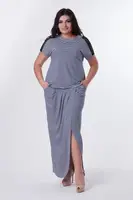 Костюм "Casual" с юбкой в пол CR-10148-3