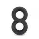Двойное эрекционное кольцо Silicone Cockring, black