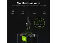 Перетворювач напруги інвертор Green Cell 12V на 230V 150W/300W, модифікована синусоїда, USB-порт