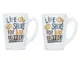 Набор чашек Luminarc New Morning Life is Short P5145 2 шт 320 мл