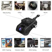 Автомобильный видеорегистратор с 4G + WIFI + GPS Jimi JC400P Aivision Cam с online передачей видео (2-я камера встроена в корпус)