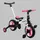 Велосипед-трансформер дитячий 10" "Best Trike" батьківська ручка, знімні педалі. Black and Pink (105226)