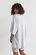 Жіночий костюм з футболкою oversize та велосипедками - світло-сірий цвет, L