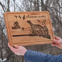 Кухонная доска с гравировкой на подарок