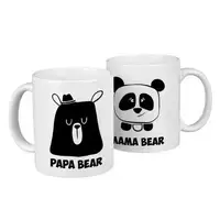 Парные кружки для двоих Papa bear, mama bear 330 мл (KR2_18A022)