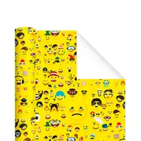 Бумага упаковочная PPW PAPER Lesko PZ060-1 Эмодзи 50*70 см