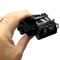 Машинка 1:32 металева інерційна фургон ЧОРНИЙ З СМУЖКОЮ (СІРОЮ)