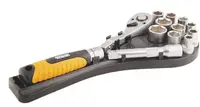 Набір торцевих насадок MASTERTOOL PROFI CrV 1/2" 10-24 мм, 12 шт (78-1213)