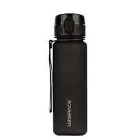 Бутылка UZspace Colorful Frosted 3026, 500 мл, Black