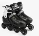 Роликовые коньки 4-18 L Best Roller колеса PU светятся. Black and White (размер 39-43) (186958)