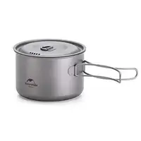 Кастрюля титановая со складной ручкой 800 мл Naturehike NH18T101-A
