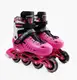 Роликовые коньки D-44 M Best Roller колеса PU светятся. Pink (размер 34-38) (169998)