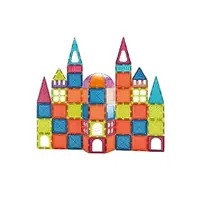 Конструктор магнитный Magnetic Tiles, 50 деталей, инструкция. Multicolor (155507)