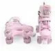 Раздвижные ролики квады 67-83 М Best Roller колеса PU светящиеся. Pink (размер 34-38) (186064)